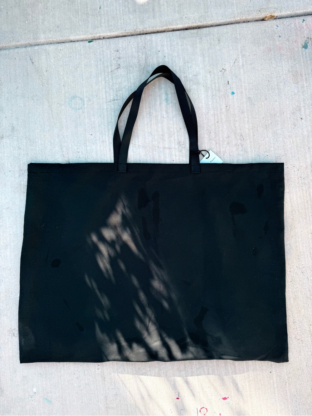 Classic Black Tote Bag with Dual Top Handles